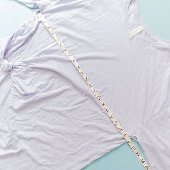 Daily Practice x Anthropologie Purple Tie Front Oversized Shirt Dress Size Small - Picture 6 of 10